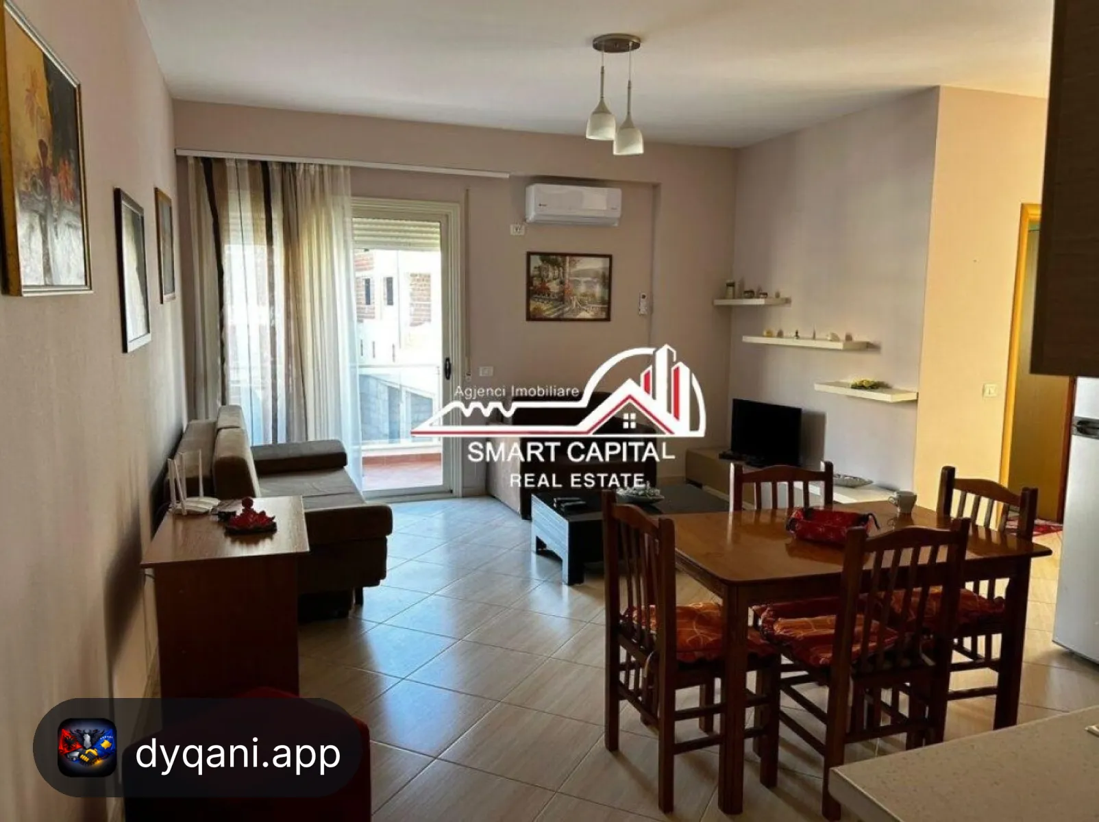 Apartament 1+1 me Qera – Pamje Full – 450€ – Vlorë – I mirë — Vlorë - Foto 7