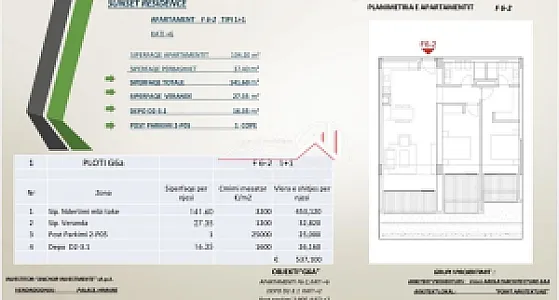 Apartament 2+1 në Shitje – Sunset – 390,000€ – Vlorë — Vlorë - Foto 4