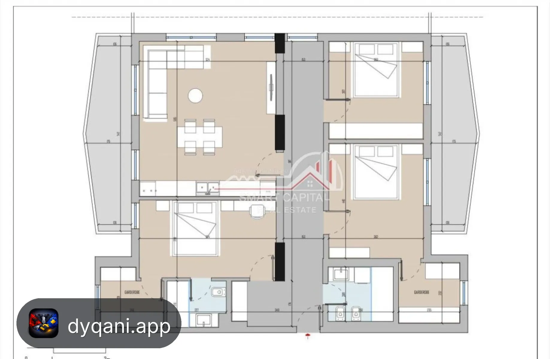 Penthouse 225 m² në Shitje – Pranë Conad – Vlorë – I mirë — Vlorë - Foto 3