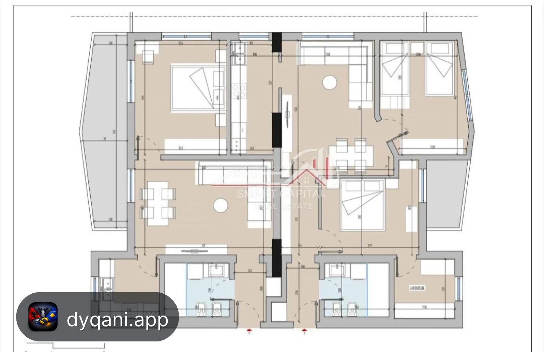 Penthouse 225 m² në Shitje – Pranë Conad – Vlorë – I mirë — Vlorë - Foto 4
