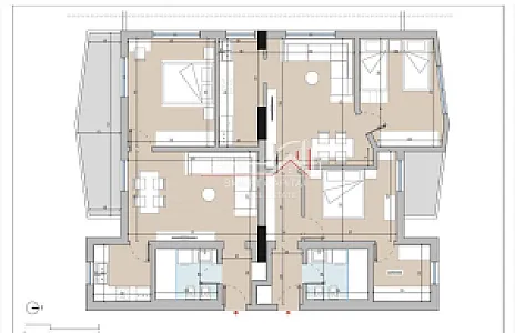 Penthouse 225 m² në Shitje – Pranë Conad – Vlorë – I mirë — Vlorë - Foto 4