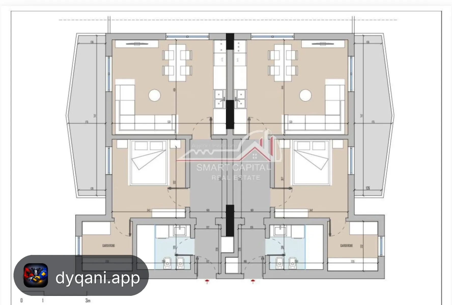 Penthouse 225 m² në Shitje – Pranë Conad – Vlorë – I mirë — Vlorë - Foto 5