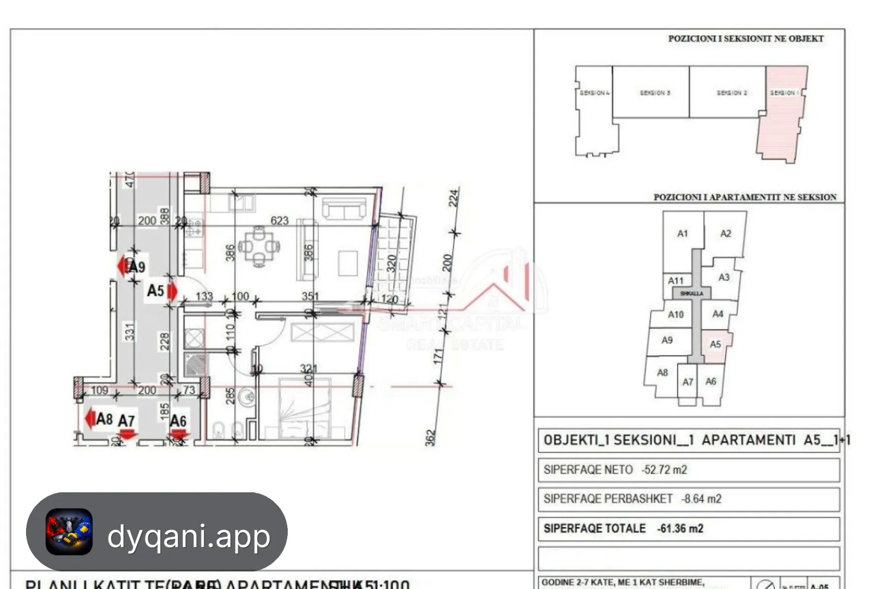 Apartament 1+1 në Shitje – 500m nga Deti – 1,300€ – I mirë — Orikum - Foto 4
