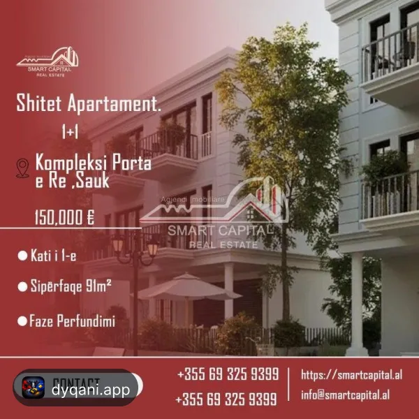 Apartament 1+1 në Shitje – 150,000€ – Tiranë – I mirë — Tiranë