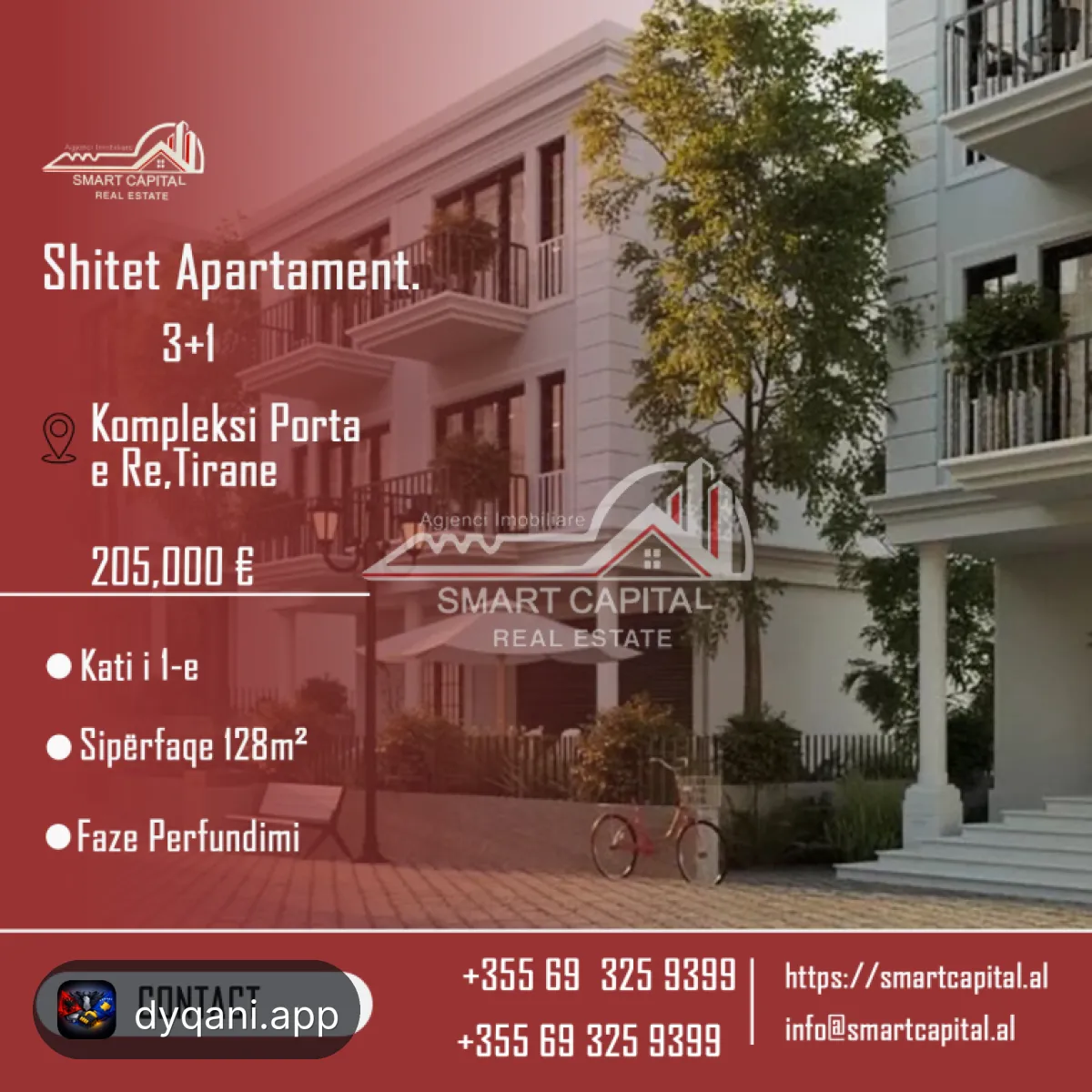 Apartament 3+1 në Shitje – 205,000€ – Tiranë – I mirë — Tiranë - Foto 1