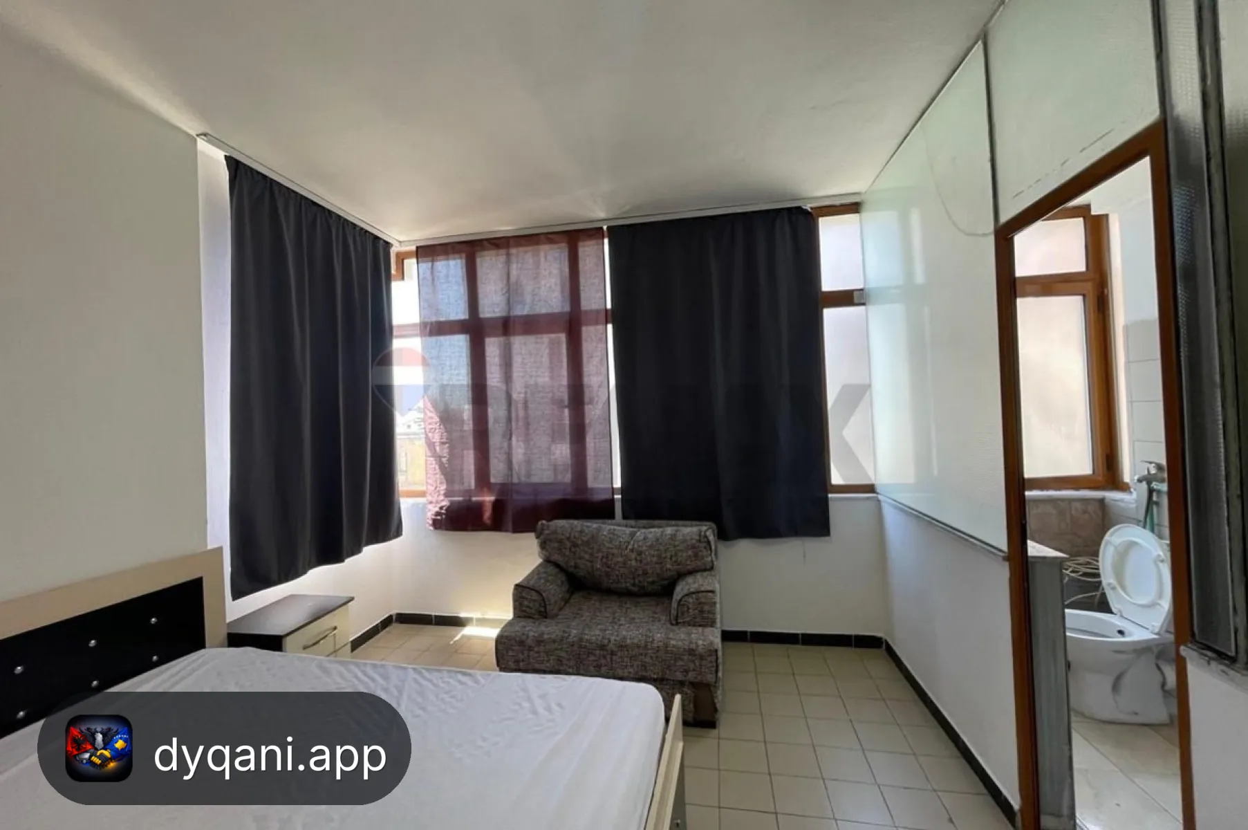 Me Qira Apartament 1+1, 60m² – 40,000 Lek – Tiranë – I mirë — Tiranë - Foto 5