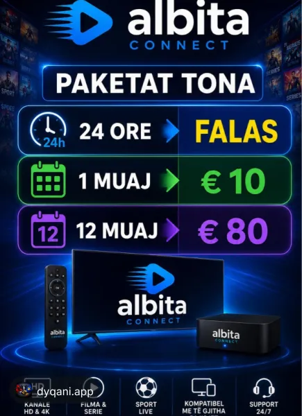 Kanale shqiptare kudo në botë me 80 euro për 12 muaj