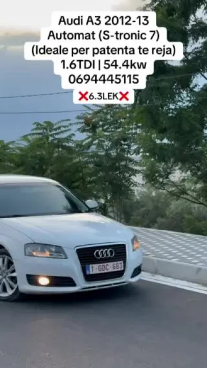 Audi A3 Automat 1.6 TDI 2012 për Patenta të Reja — video
