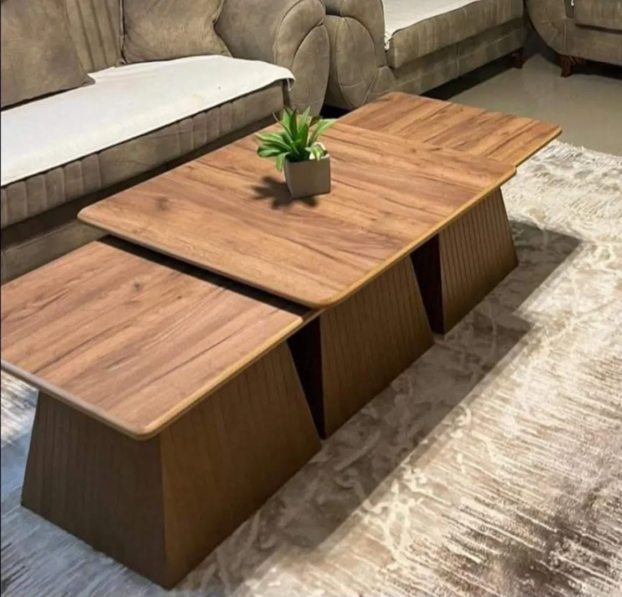 Tavolina 3 Pjes Mdf Mat K04 - Foto 1