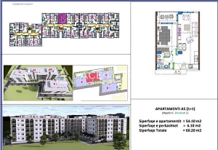 Apartament 1+1 në Shitje – Rezidenca – 1,400€ – Durrës — Durrës - Foto 2
