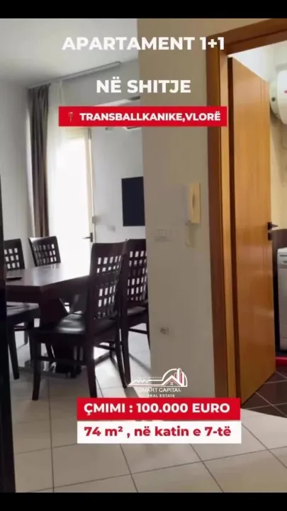 Shitet apartament 1+1 në Transballkanike,Vlorë! — video