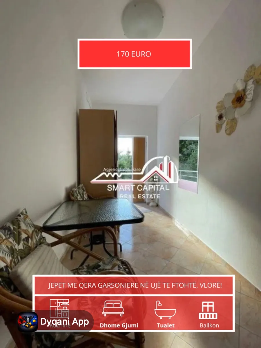 Jepet Me Qera Garsoniere Në Ujë Te Ftohtë – 170€ – Si i ri — Vlorë - Foto 1