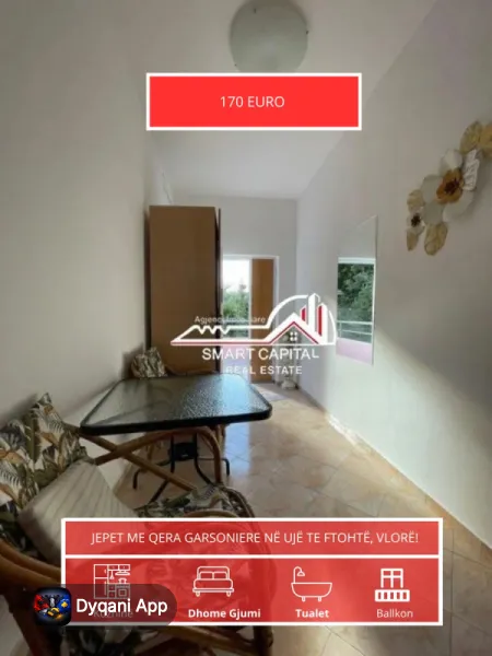 Jepet Me Qera Garsoniere Në Ujë Te Ftohtë – 170€ – Si i ri — Vlorë