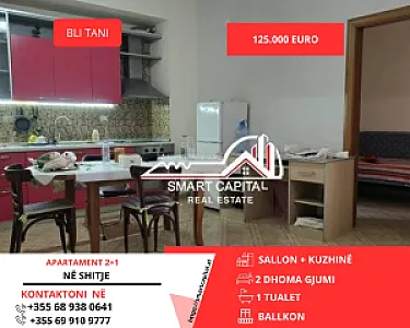 Shitet Apartment 2+1 Në Rrugën E Cipajve – 125,000€ — Vlorë - Foto 1