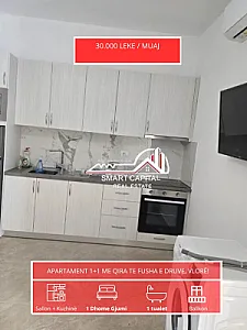 Apartament 1+1 Me Qira Te Fusha E Druve – 30,000 Lek — Vlorë - Foto 1