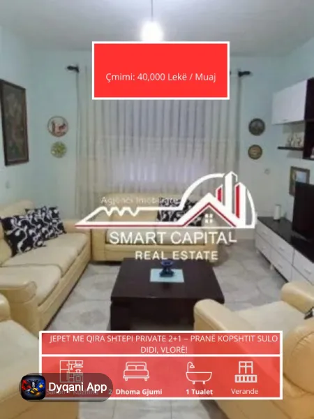 Jepet Me Qira Shtepi Private 2+1 – 40,000 Lek – Vlorë — Vlorë