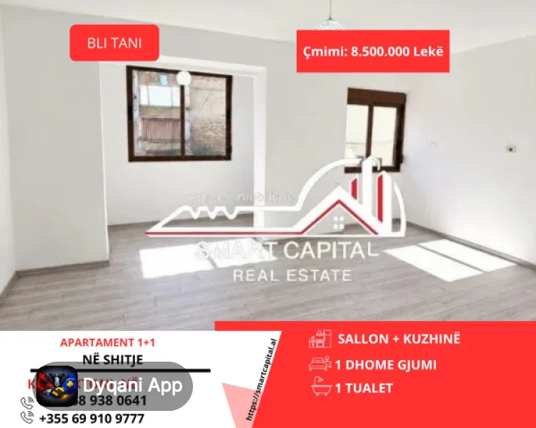 Shitet Apartament 1+1 Shkolla 9-Vjecare “24 – 8.5M Lek — Vlorë