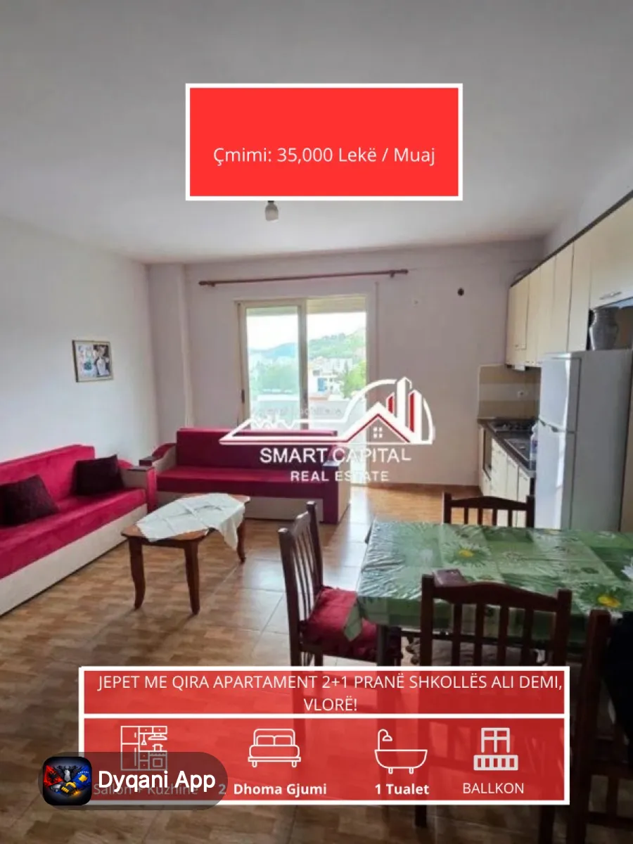 Jepet Me Qira Apartament – 35,000 Lek – Vlorë – I mirë — Vlorë - Foto 1