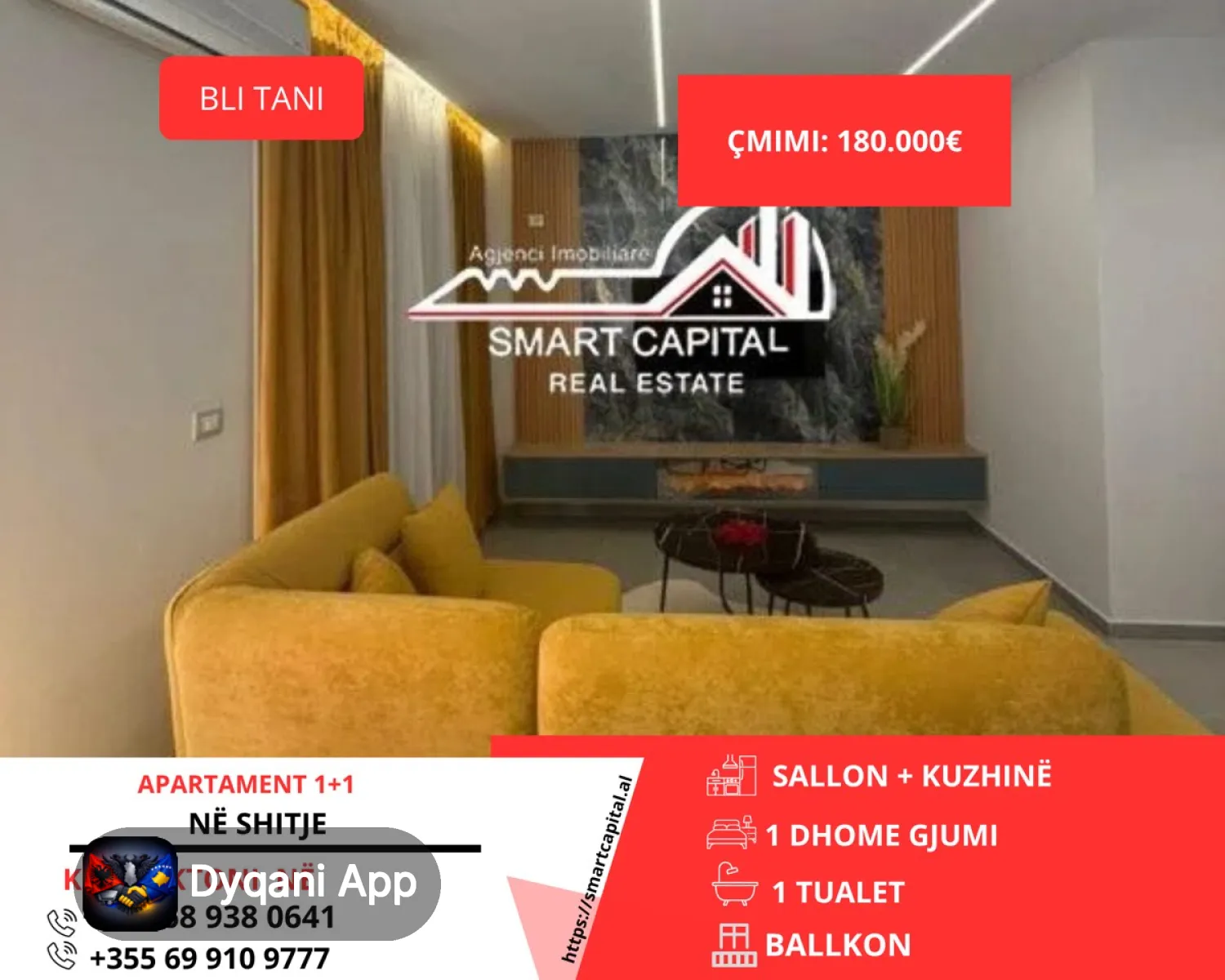 Shitet Apartament 1+1 Me Pamje – 180,000€ – Vlorë — Vlorë - Foto 1