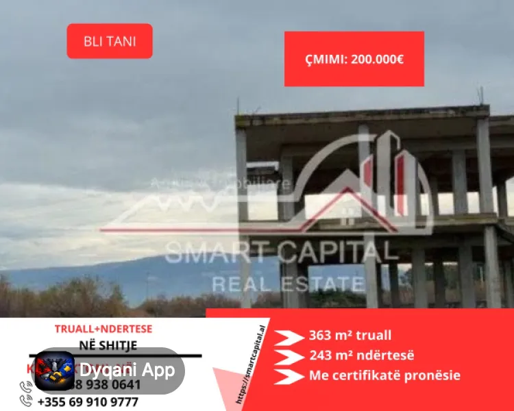 Shitet Truall + Ndertese Ne Narte – 200,000€ – Vlorë – I ri — Vlorë