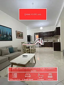 Jepet Me Qera Apartament 2+1+2 – 45,000 Lek – Si i ri — Vlorë - Foto 1