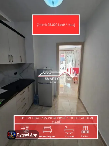 Garsoniere Me Qera Afer Shkollës – 25,000 Lek – Vlorë — Vlorë
