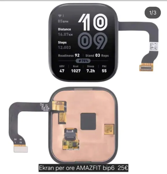ekran per ore amazfit bip6