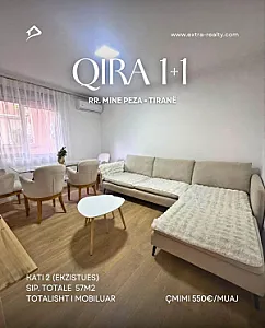 Jepet me qira 1+1 – Rr Mine Peza - Foto 1