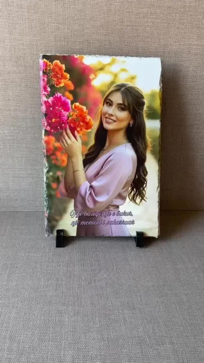 Sublimacion në gur vullkanik për foto të personalizuara — video