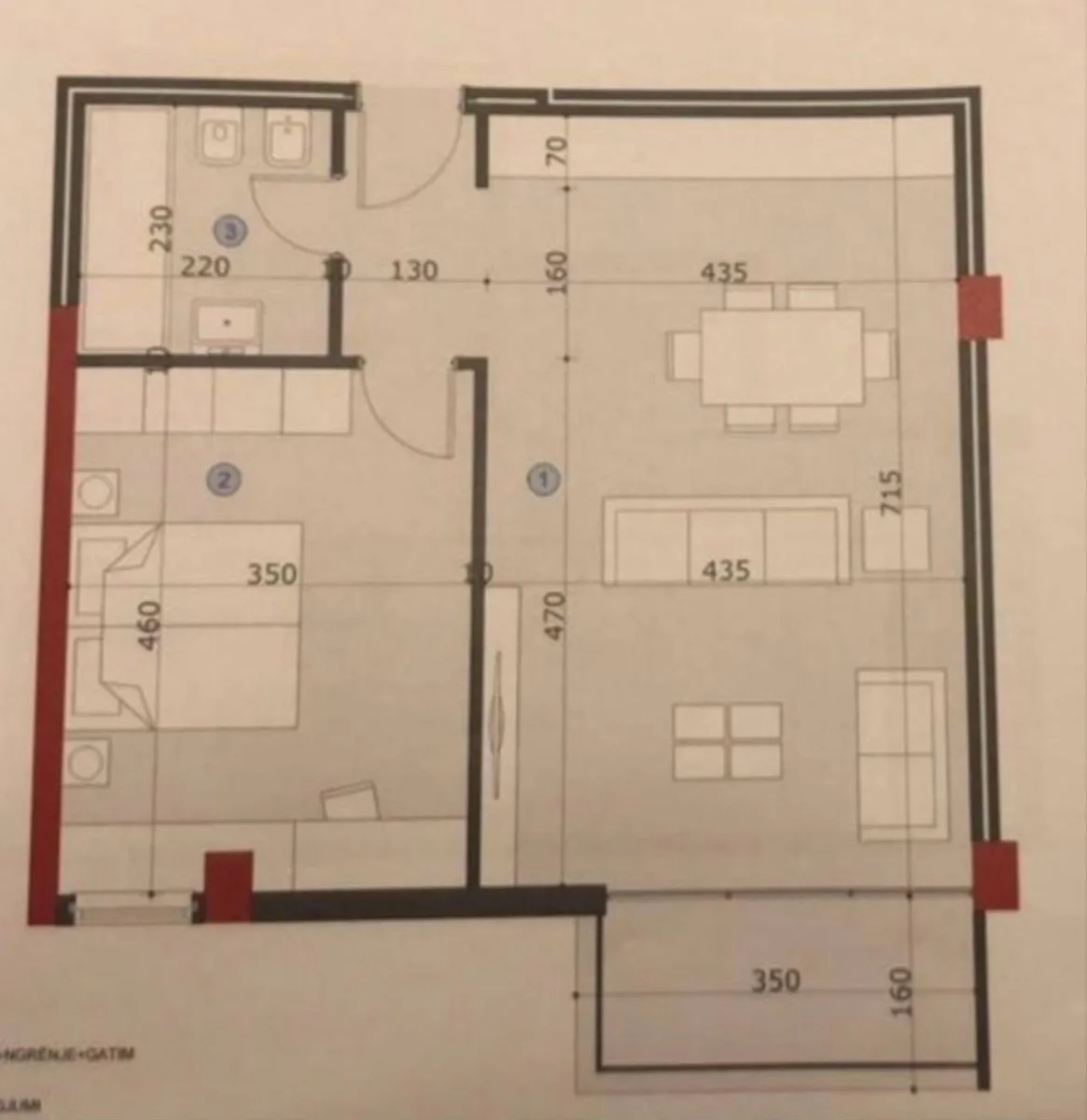 Shitet Apartament 1+1 – Ali Dem - Foto 3