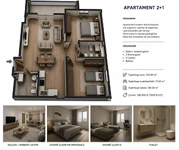 Shitet Apartament 2+1 – Pranë Bazikut Fresk - Foto 3