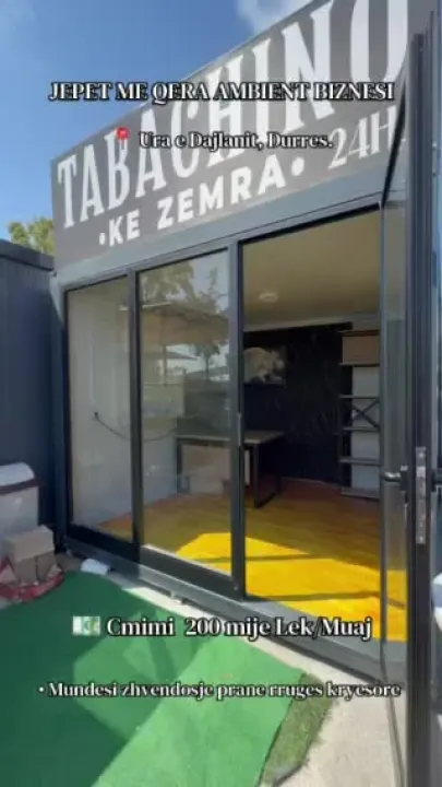 Ambient biznesi me qera 15m2 prane Ures se Dajlanit — video