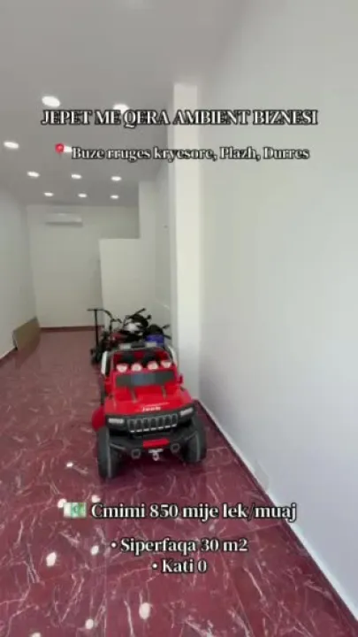 Ambient biznesi 30 m2 me qera ne plazh — video