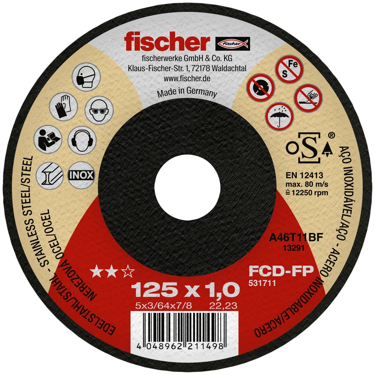 Fischer Cutting Disc 125x1,0x22,23 - Foto 6