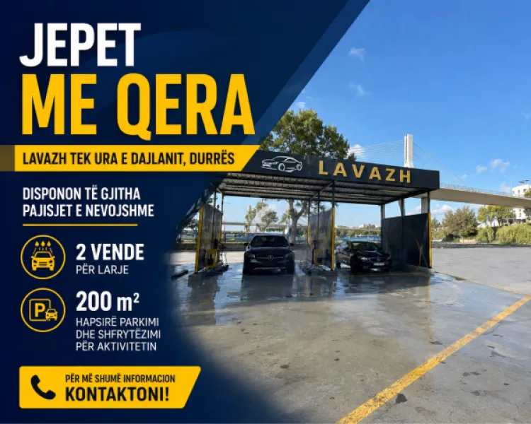 JEPET ME QERA LAVAZH TEK URA E DAJLANIT, DURRES.