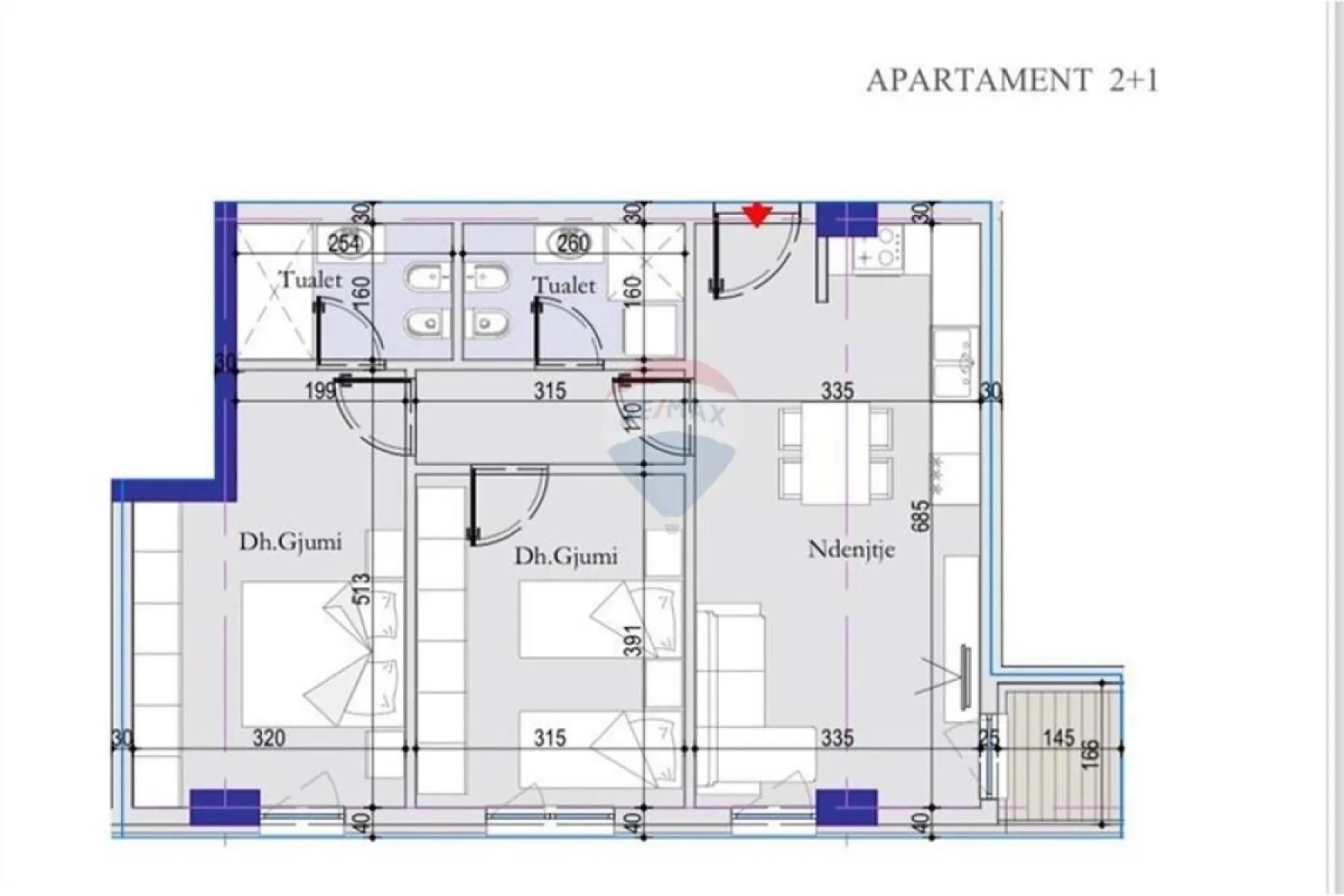 Apartament per shitje,Tirana Entry – 125,000€ – Tiranë — Tiranë - Foto 4