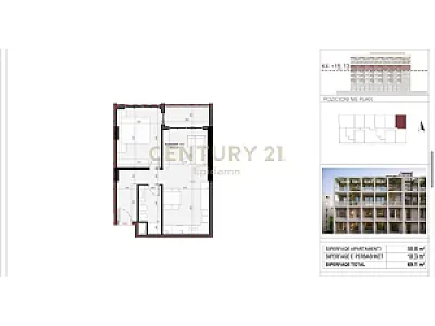 Shitet Apartament 1+1 "Mes Pishave" – 65,645€ – Durres — Durres - Foto 6