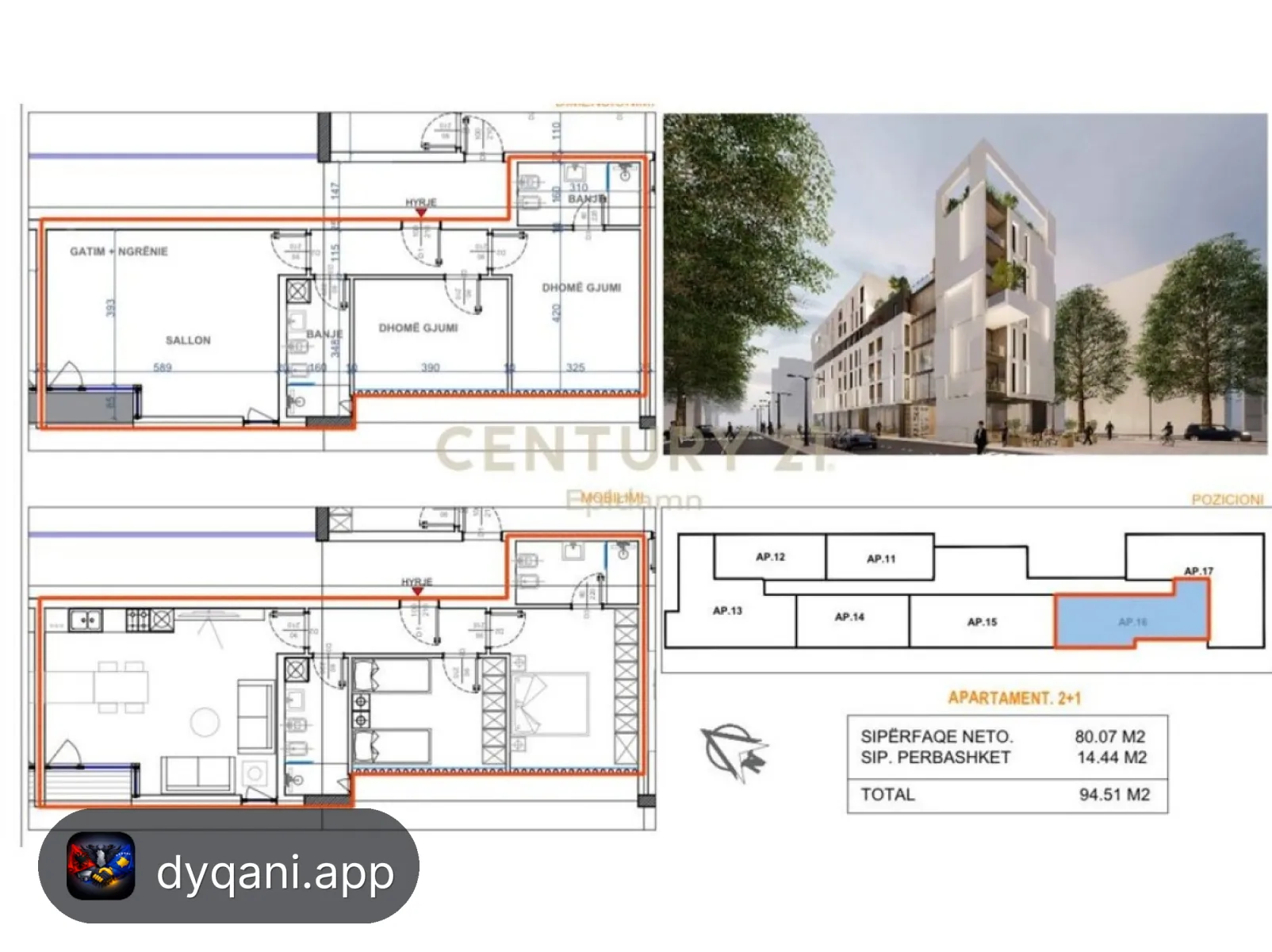 Apartament 1+1 në Shitje – 170,118€ – Durres – I shkëlqyer — Durres - Foto 5