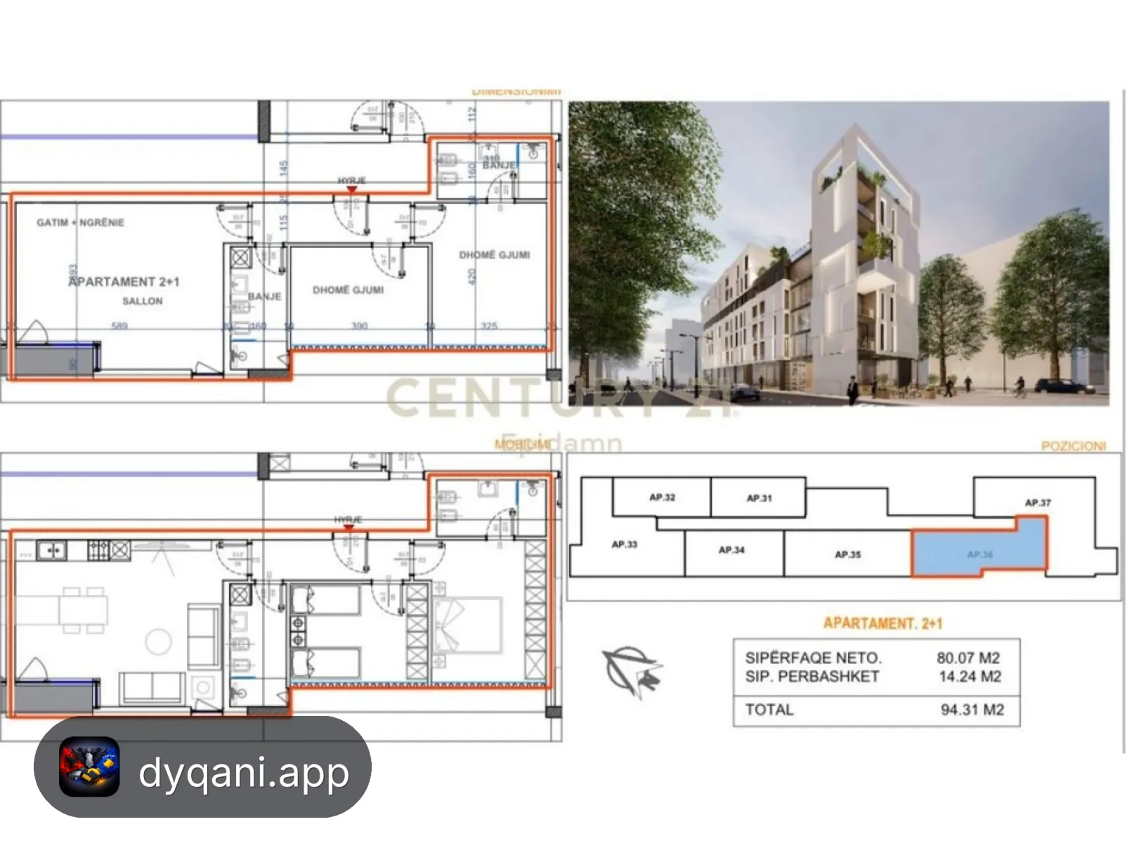 Apartament 1+1 në Shitje – 170,118€ – Durrës – I shkëlqyer — Durrës - Foto 5