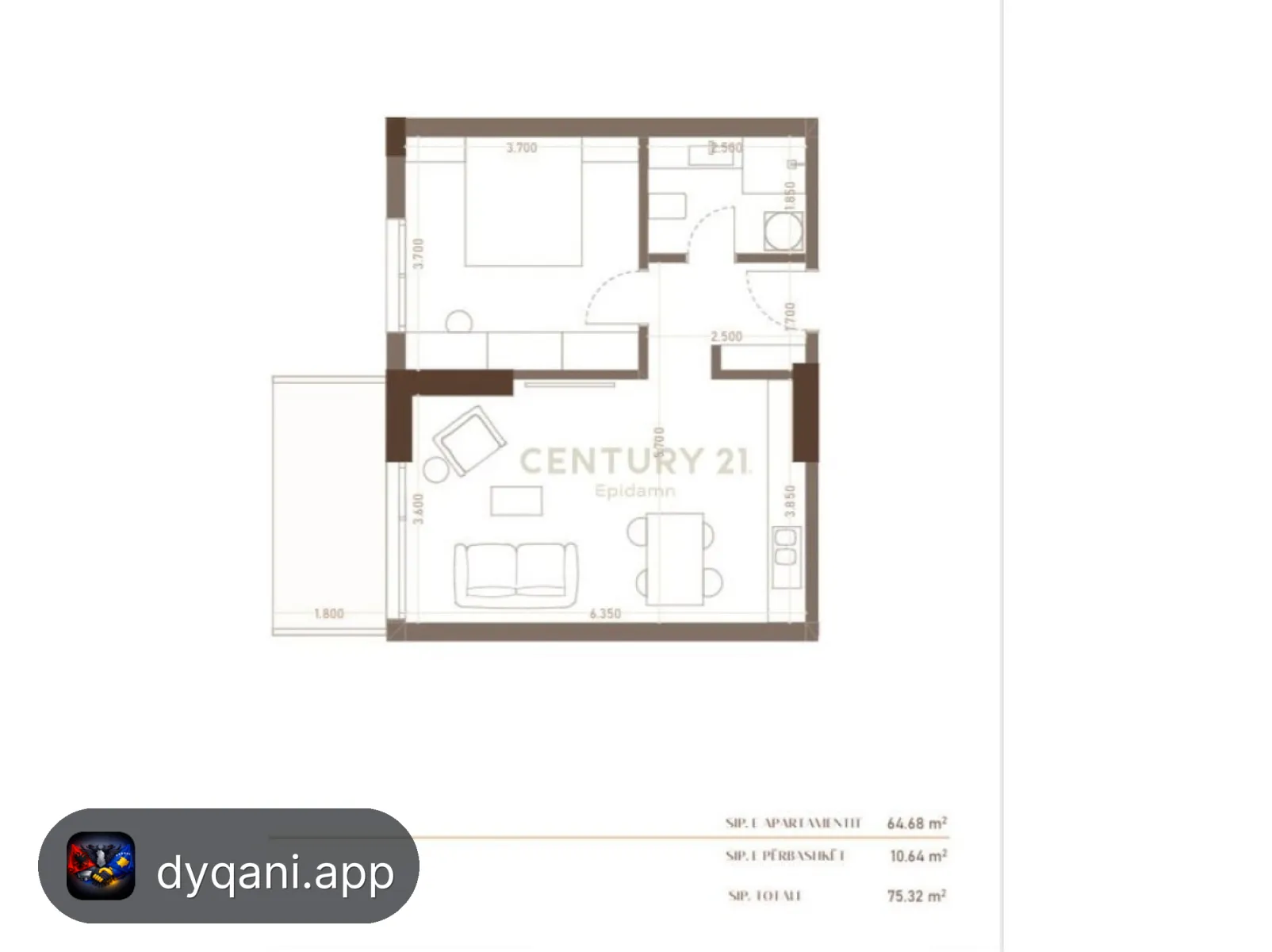 Duplex 1+1 në Shitje – Kompleksi – 105,448€ – Durrës — Durrës - Foto 4