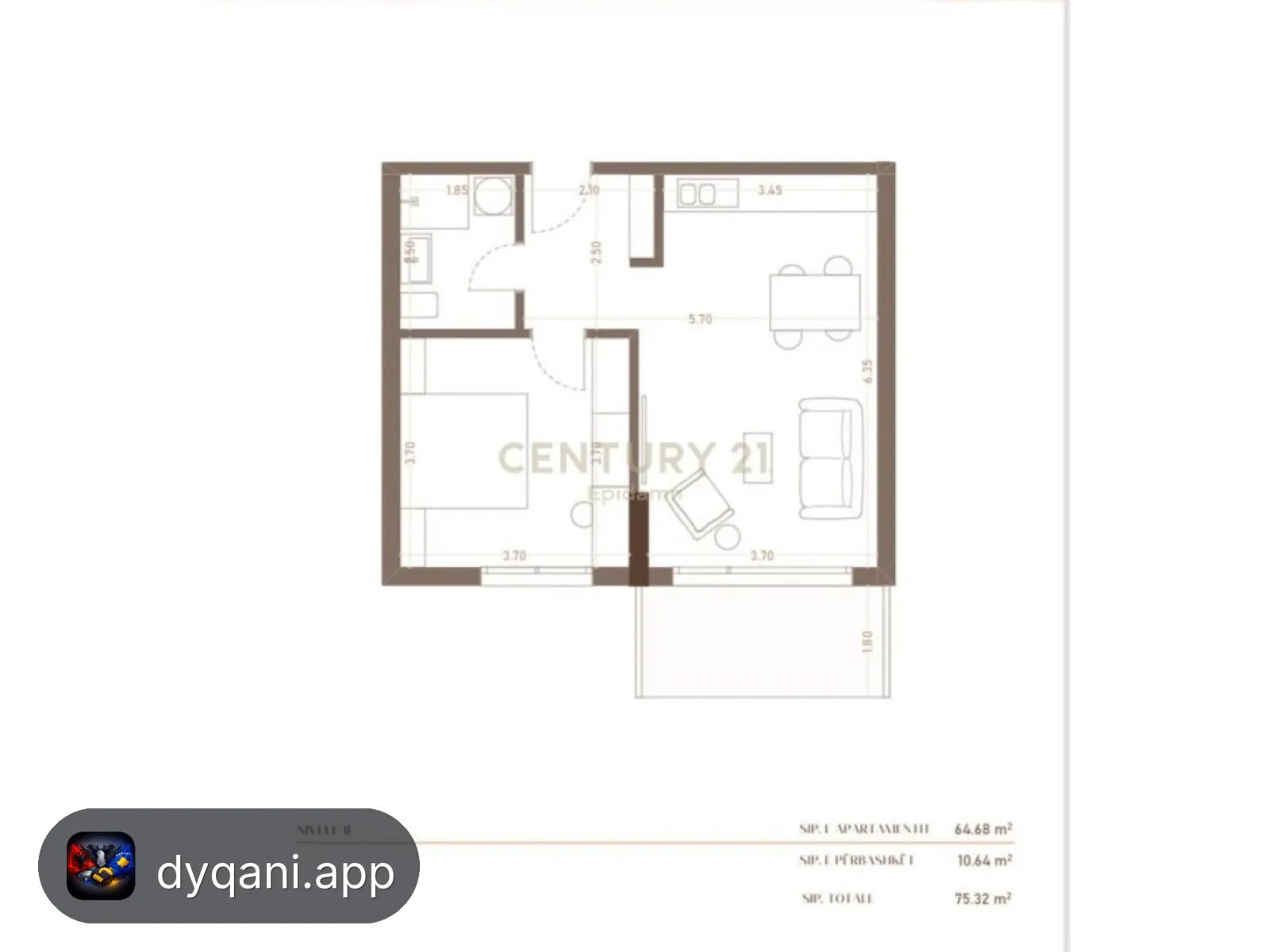 Apartament 1+1 në Shitje – 97,916€ – Durrës – I mirë — Durrës - Foto 6