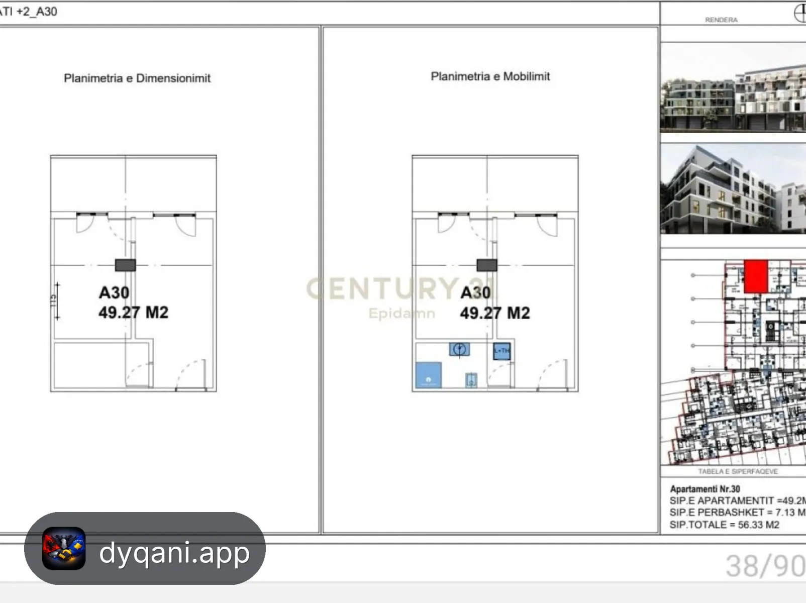 Apartament 1+1 në Shitje – Ndërtim – 67,596€ – Durres — Durres - Foto 2