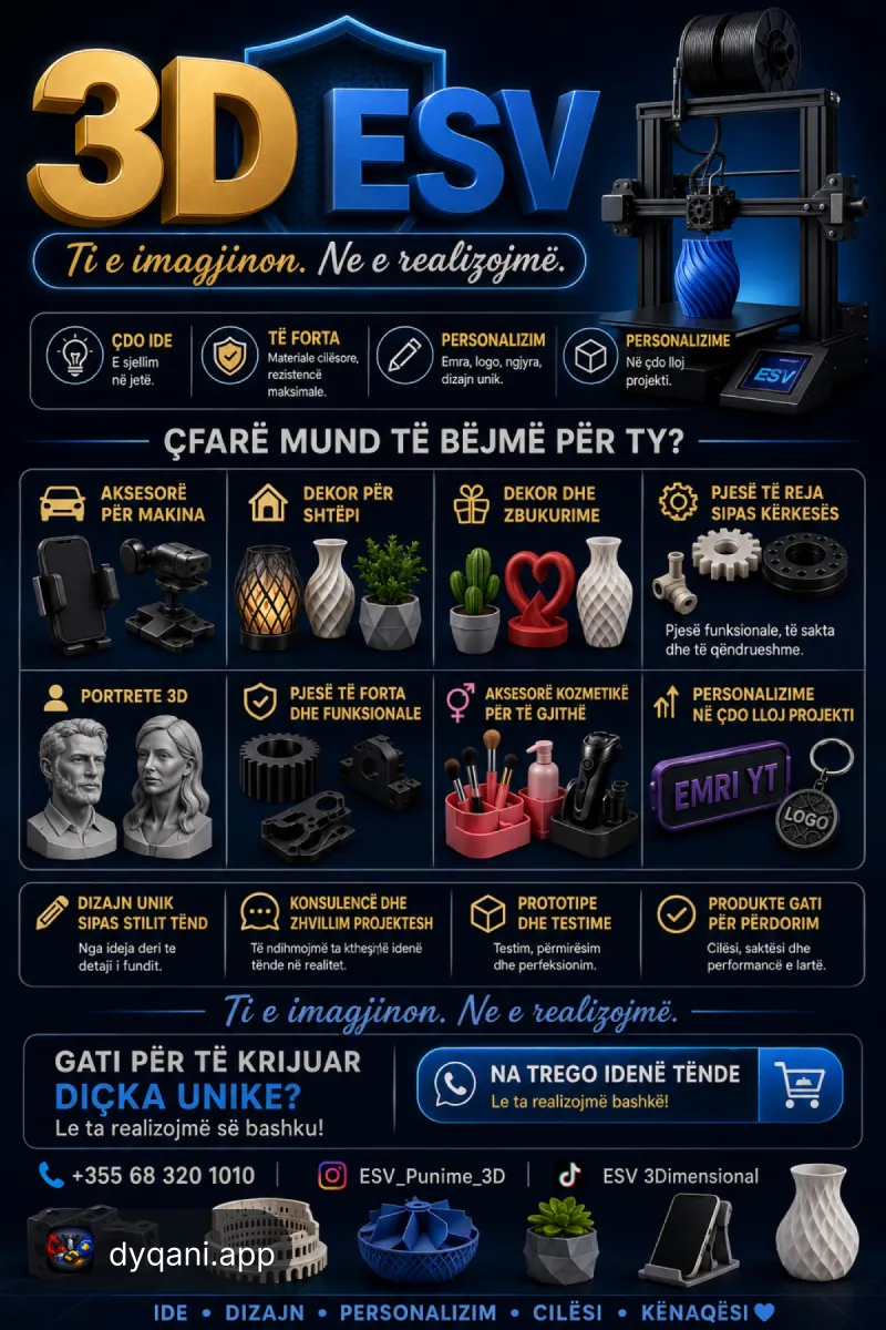 Projekte 3d dhe personalizime sipas – 1 Lek – Shkodër — Shkodër - Foto 1