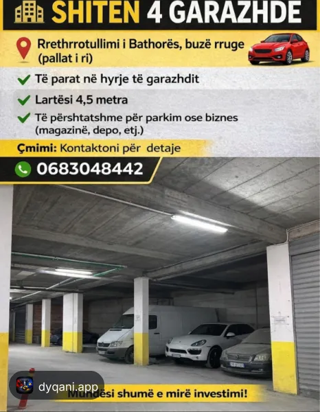 Garazh me qera per magazine ose depo 100m2 – Kamëz – I mirë — Kamëz