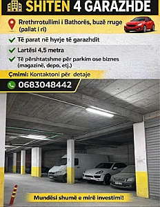 Garazh me qera per magazine ose depo 100m2 – Kamëz – I mirë — Kamëz - Foto 1