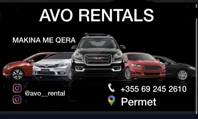 Avo rental cars( makina me qera)