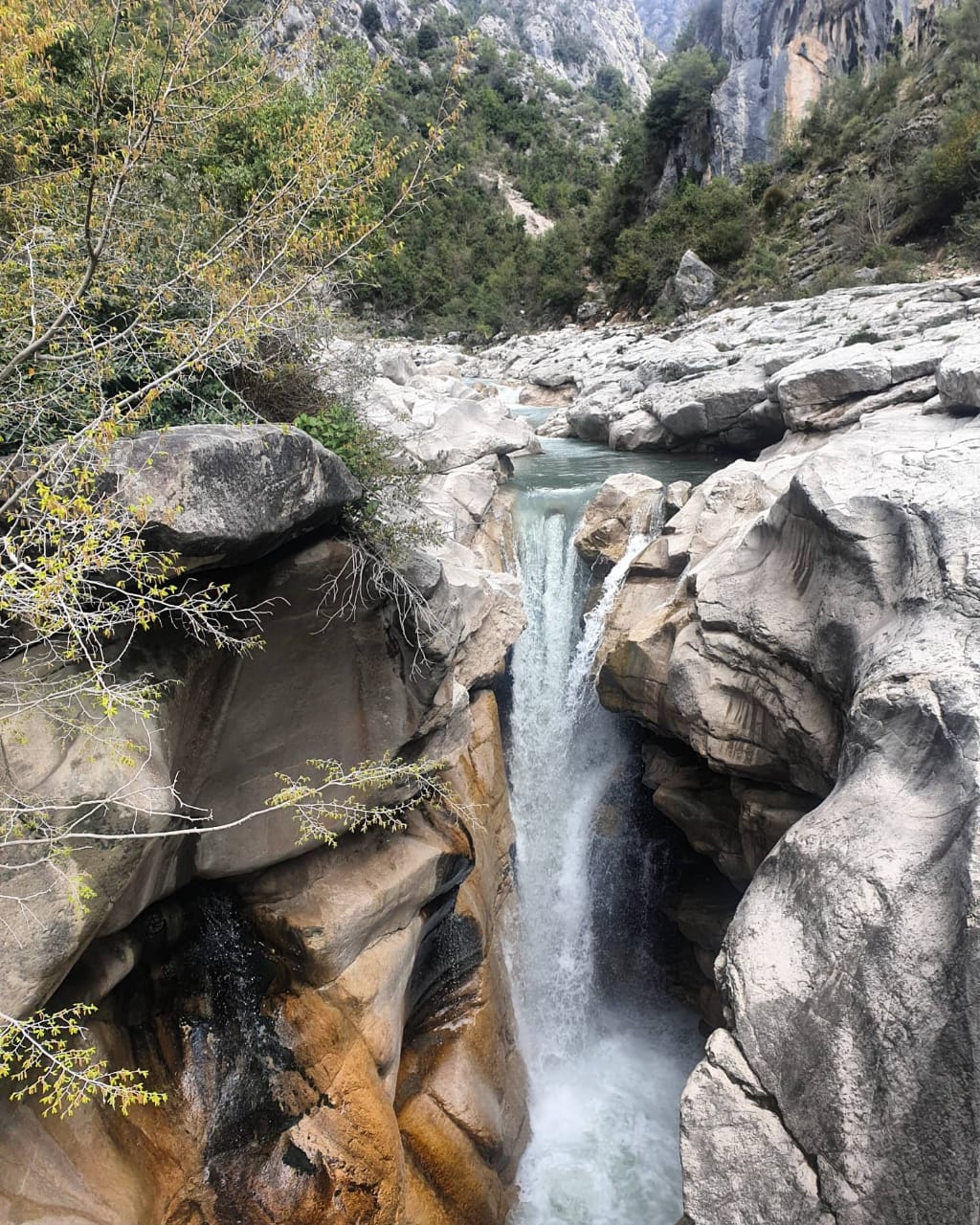 Waterfall on Zezë Canyon