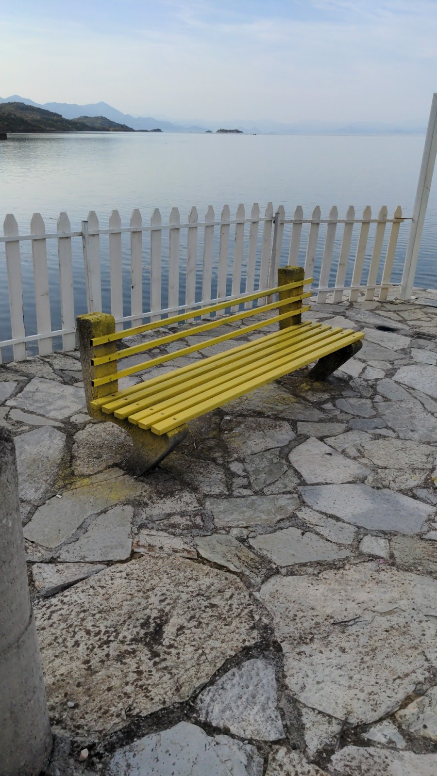 Yellow bench