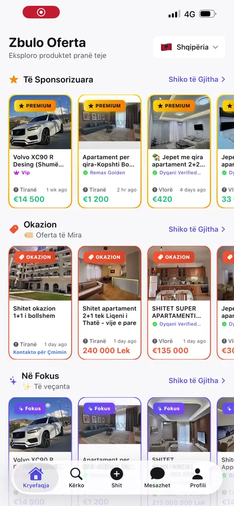 Si te listoni Makinen tuaj "Okazion" falas